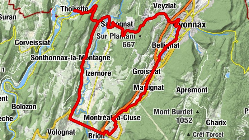 Thoirette - Le Pont - col de Matafelon - Col de Matafelon