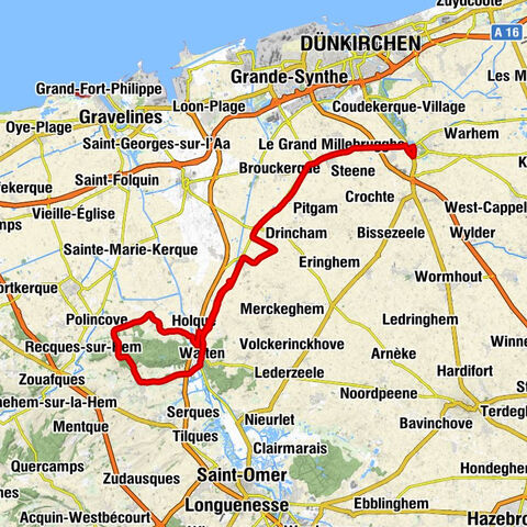 Bergues - Le Petit Millebrugghe - Auberge du Snouk - Chapelle Notre-Dame des Neiges