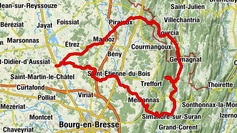 Petit Montatin - Église Saint-Jean-Baptiste - Église Saint-Philippe et Saint-Jacques - Col de la Rousse