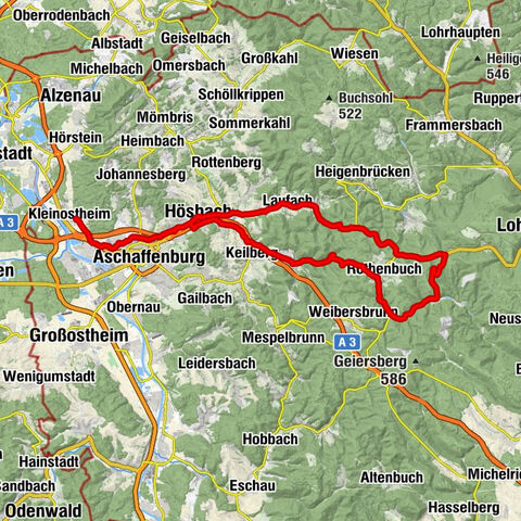 Kleinostheim - Zum Steinbachtal - Aschaffenburg - St. Wendelinus