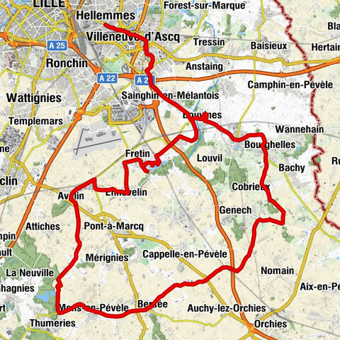 Hellemmes - Église Saint-Étienne - Église Saint-Pierre - Mairie d'Hellemmes