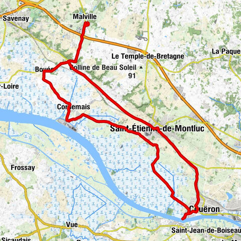 Malville - Église Saint-Étienne - Saint-Étienne-de-Montluc - Église de l'Immaculée-Conception