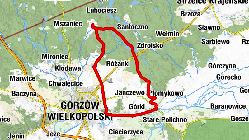 Łośno - Wojcieszyce - Kościół Podwyższenia Krzyża - Karczma pod Łosiem