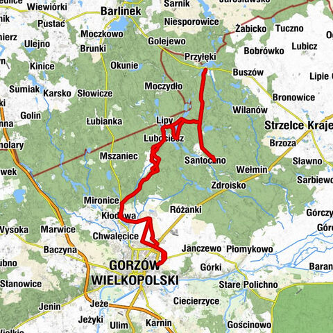Gorzów Wielkopolski - Wawrów - Kłodawa - Łośno