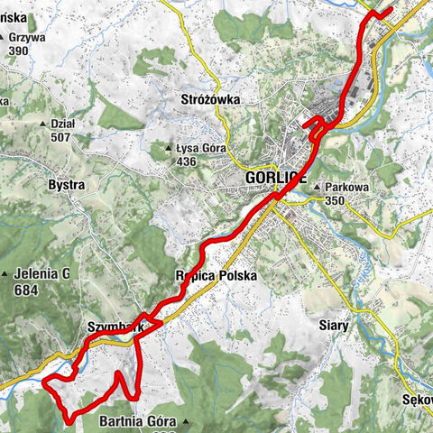 Gorlice Zagórzany - Stary Dworzec - Św. Jan Nepomucen - Kościół pomocniczy pw. Narodzenia Bogarodzicy