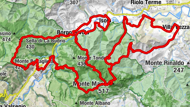 Chiesa di San Giorgio in Villa Vezzano - Monte Mauro - Monte Battagliola - Villa Vezzano