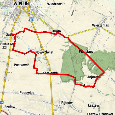 Gaszyn - Dom Przyjęć Okolicznościowych - Kościół pw. Świętego Wojciecha - Kościół pw. Najświętszej Marii Panny Królowej Polski