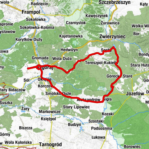 Dąbrowica - Kościół pw. Miłosierdzia Bożego w Sochach - Kaplica druga "Na Wodzie" - Kościół pw. Świętego Stanisława Biskupa i Męczennika w Górecku Kościelnym
