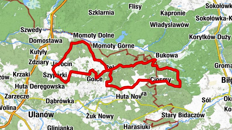 Szyperki - Zachoina - Mule - Biedaczów