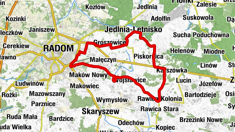 Kościół pw. Miłosierdzia Bożego w Gózdzie - Kaplica pw. Świętych Cyryla i Metodego - Kościół pw. św. Jana Pawła II i św. Cyryla i Metodego - Kościół pw. Matki Bożej Fatimskiej