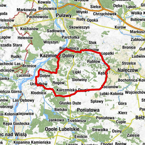 Bochotnica - Kazimierz Dolny - Las Miejski - Wierzchoniów