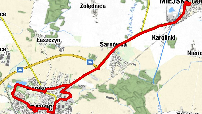 Miejska Górka - Pierogarnia Kluseczka - Zajazd Pod Różą - Bar Pod Topolami