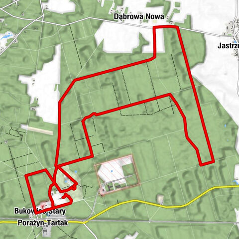 Porażyn-Tartak - Pod Dębem - Dąbrowa Nowa - Bukowiec Stary