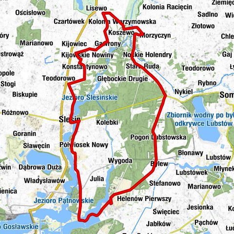 Licheń Stary - Kościół pw. Świętego Mikołaja Biskupa i Dobrego Pasterza - Ślesin - Kościół pw. Wszystkich Świętych