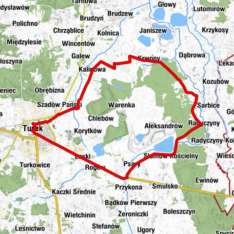Turek - Pęcherzew - Kościół pw. Najświętszego Serca Pana Jezusa - Osiedle Miranda