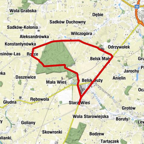 Stara Wieś - Osiedle Modrzewina - Rożce - Rosochów