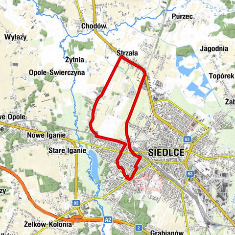 Siedlce - Przymiarki - Strzała
