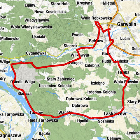 Wola Rębkowska - Rębków-Kolonia - Łaskarzew - Kościół pw. Świętego Izydora