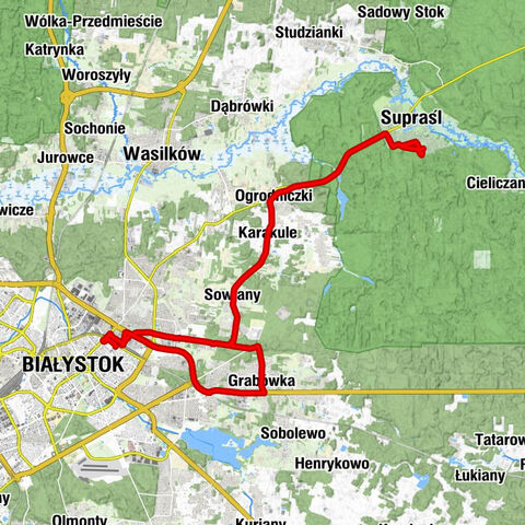 Białystok - Kościół pw. Najświętszego Serca Jezusa - Kościół pw. Świętego Józefa Oblubieńca Najświętszej Maryi Panny - Kościół pw. Krzyża Świętego