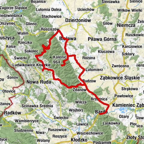 Bardo - Kościół parafialny pw. św. Mikołaja - Przełęcz Srebrna - Kościół pw. Świętego Józefa Oblubieńca Najświętszej Maryi Panny