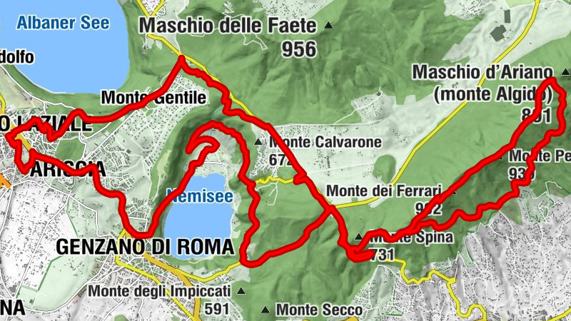 Albano Laziale - Monte Peschio - Monte dei Ferrari - Maschio d'Artemisio