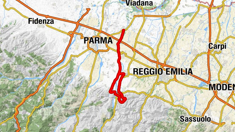 Sorbolo - La Fratta - Monte Sgiura - Monte Fontana