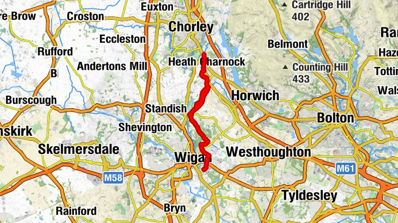 Wigan - Christ Church - Red Rock - Heath Charnock