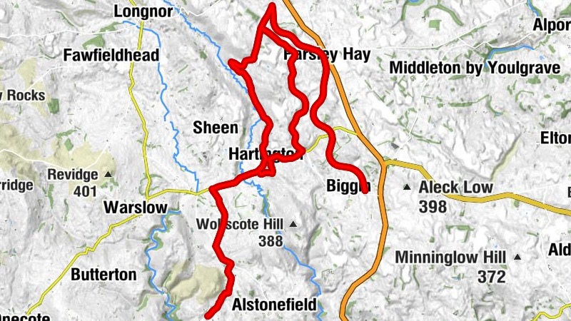 Wetton - Hartington - Pilsbury - Parsley Hay