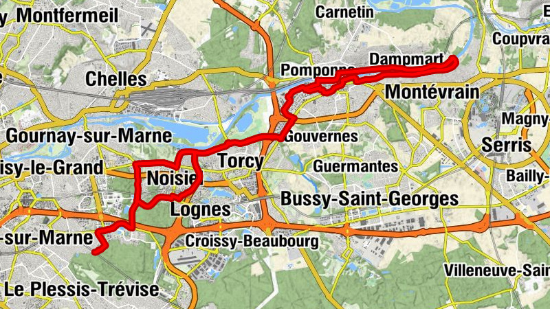 Les Yvris Noisy-le-Grand - Noisiel - Lognes - Église Saint-Loup de Champs-sur-Marne