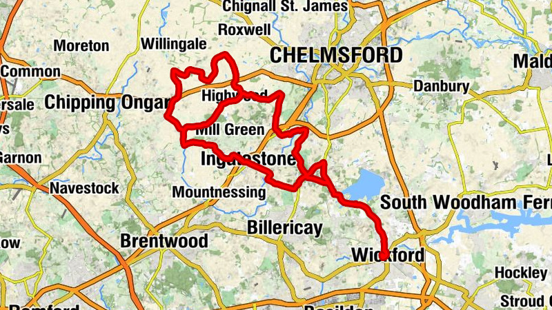 Wickford - Christ Church The Free Church in Stock - St Mary the Virgin - St Paul, Highwod