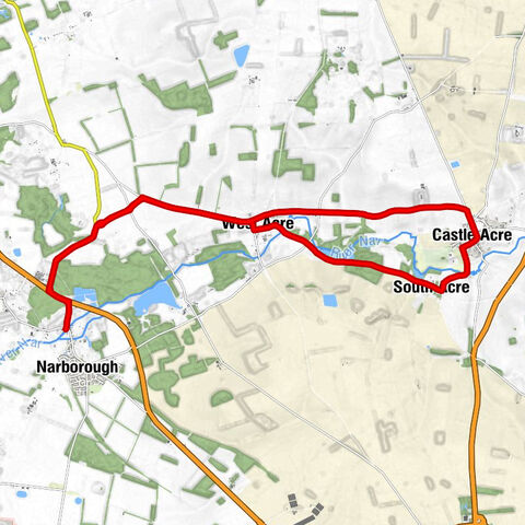 The Ship Inn - West Acre - All Saints Church - Saint George