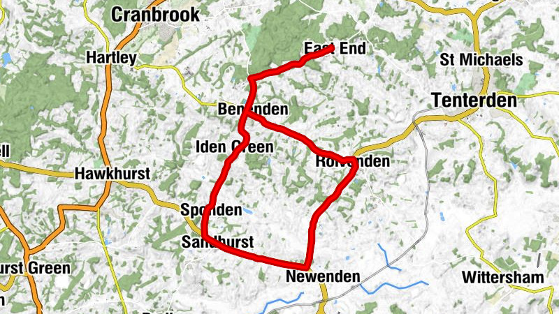 East End - Goddard's Green - Benenden - Sandhurst Baptist Church