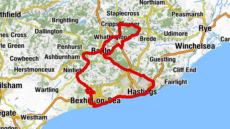 Chitcombe - Blackhorse Hill - Galley Hill - Cripps Corner