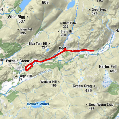 Eskdale - Boot - Dalegarth - Beckfoot