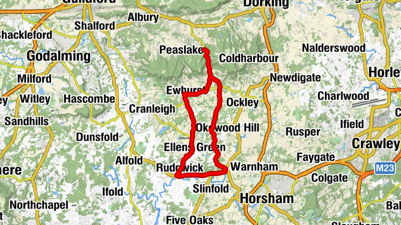 Holmbury St Mary - Forest Green - Mayes Green - Ewhurst Baptist Church