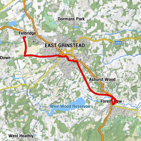 Felbridge - East Grinstead - Forest Row