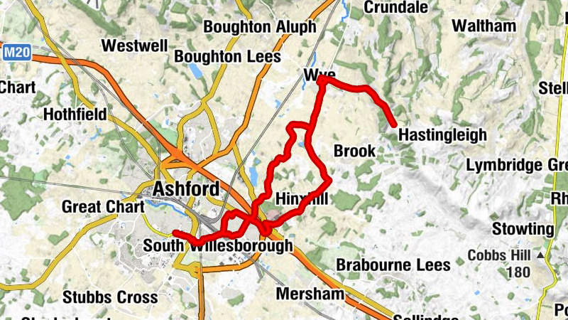 Ashford - St Ambrose - Wye Methodist Church - St. Mary the Virgin, Willesborough