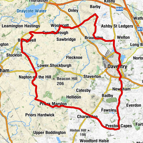 Napton on the Hill CP - Newnham Hill - Preston Capes Hill - Priors Marston CP