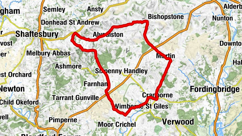 Cashmoor - Gussage St Michael - Church of St Michael - Knowle Hill