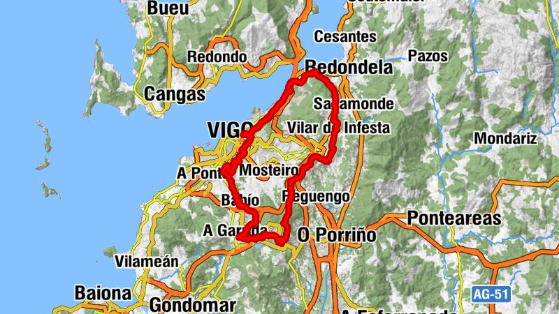 Vigo-Guixar - Vigo - Laxe - Alto do Faquiño
