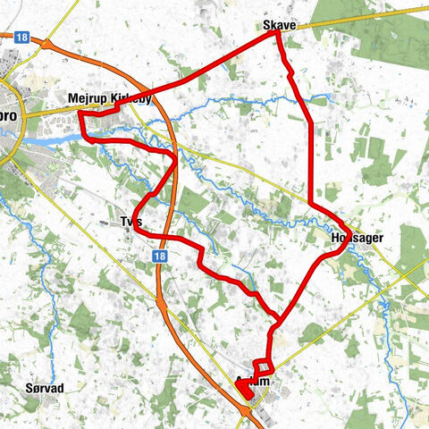 Skave - Hodsager - Aulum - Tvis