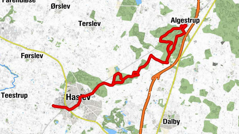 Troelstrup - Haslev - Tureby - Nyhuse
