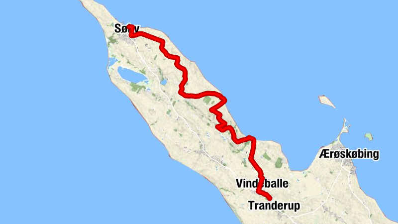 Ornum - Vindeballe Kro - Vindeballe - Tranderup