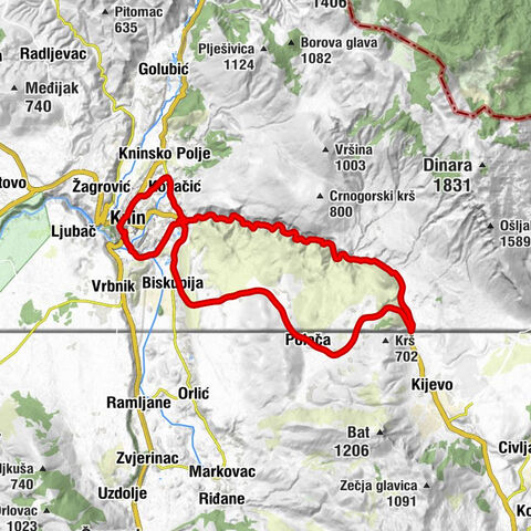 Knin - Topolje - Krčić