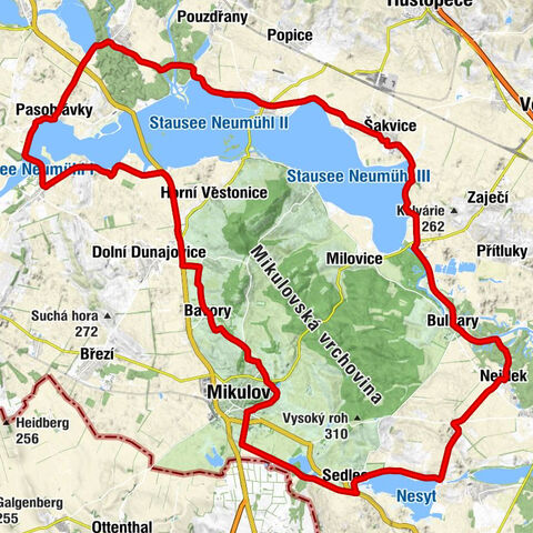 Sedlec u Mikulova - Dietrichsteinský dvůr - svatá Rozálie - Mikulov