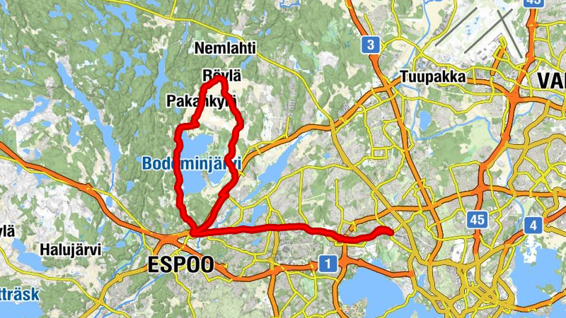 Pitäjänmäki - Kuusiniemi - Petas - Espoo