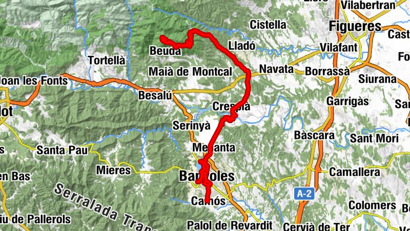 Camós - Turó de Lió - Sant Cebrià d'Esponellà - el Mont