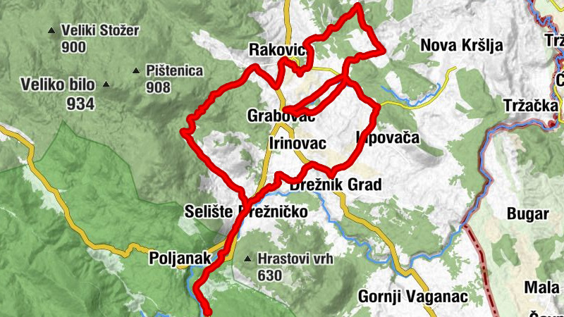 Korana - Selište Drežničko - Korita