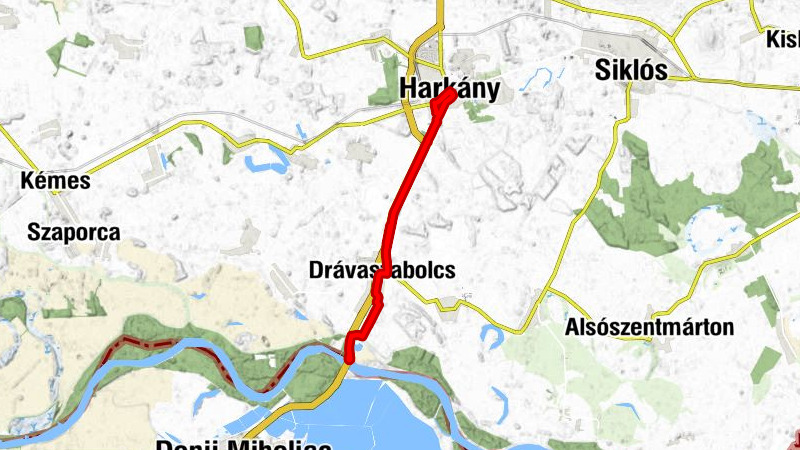 Drávaszabolcs - Csingli csárda - Jézus Szíve-templom - Harkány