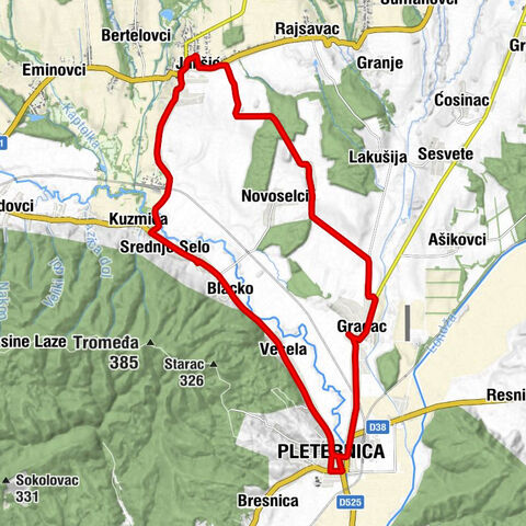 Gradac - Pleternica - Vesela - crkva svete Barbare